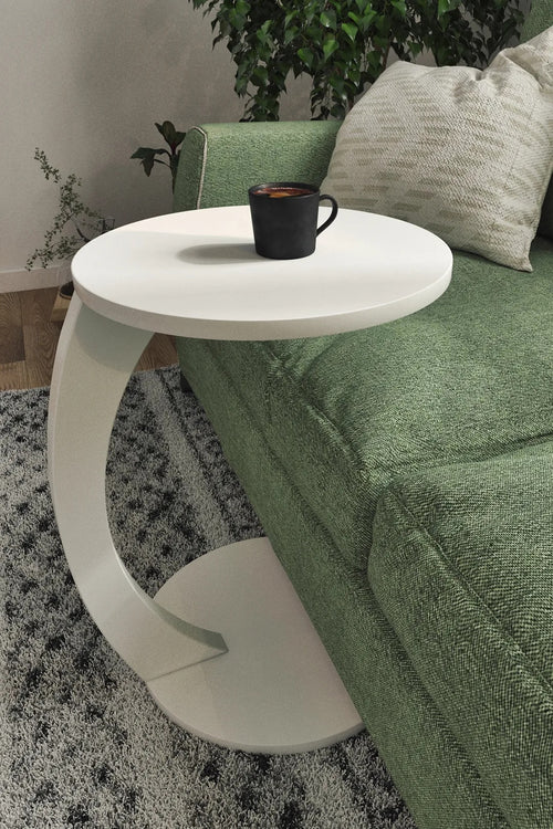 BEISTELLTISCH MIT ROLLEN IN 5 FARBEN