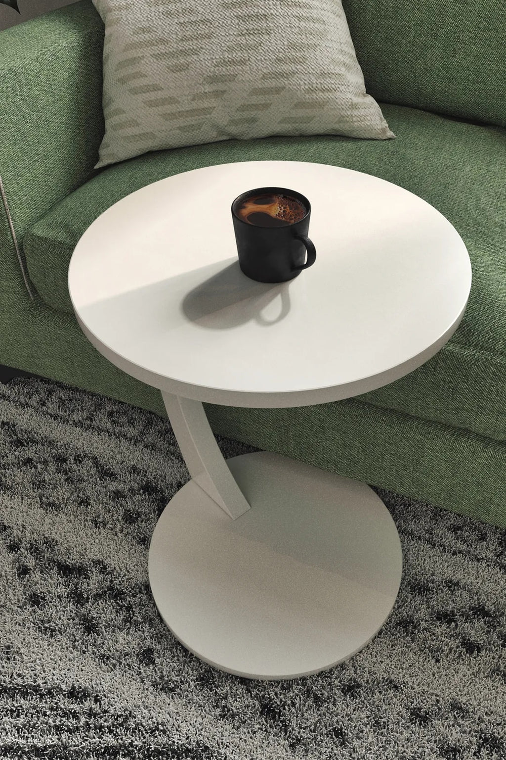 BEISTELLTISCH MIT ROLLEN IN 5 FARBEN
