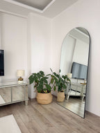 RAHMENLOS OVALER STANDSPIEGEL – 180×80 CM