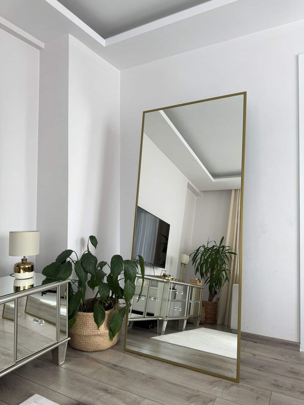 RECHTECK STANDSPIEGEL IN 2 FARBEN | 180×80 CM
