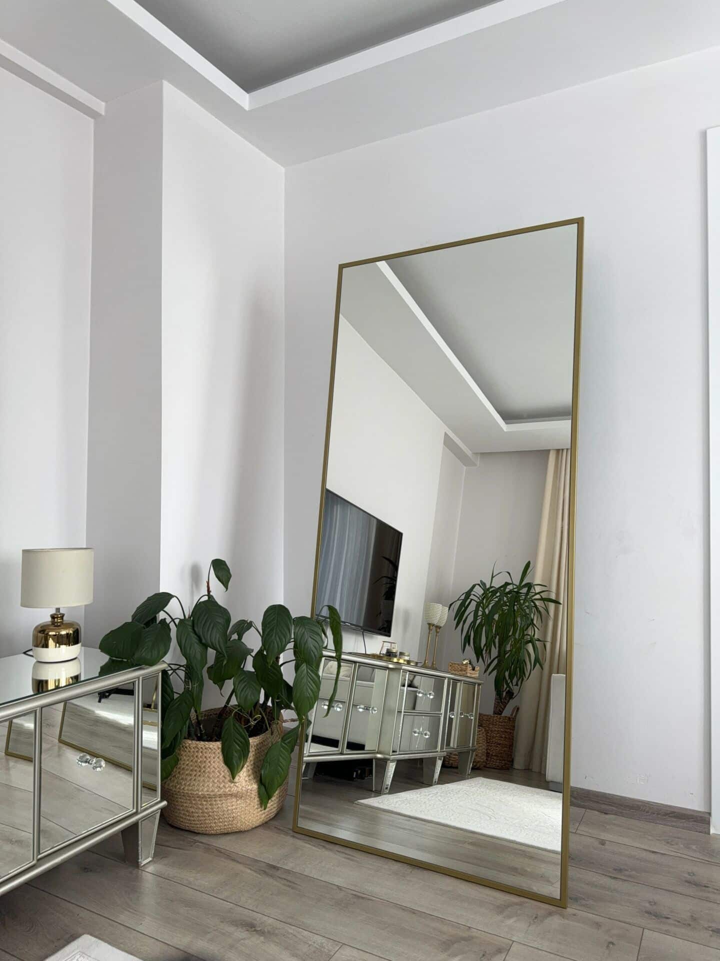 RECHTECK STANDSPIEGEL IN 2 FARBEN | 180×80 CM