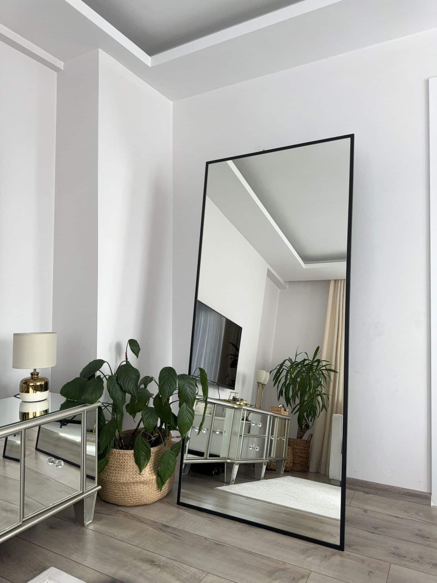 RECHTECK STANDSPIEGEL IN 2 FARBEN | 180×80 CM