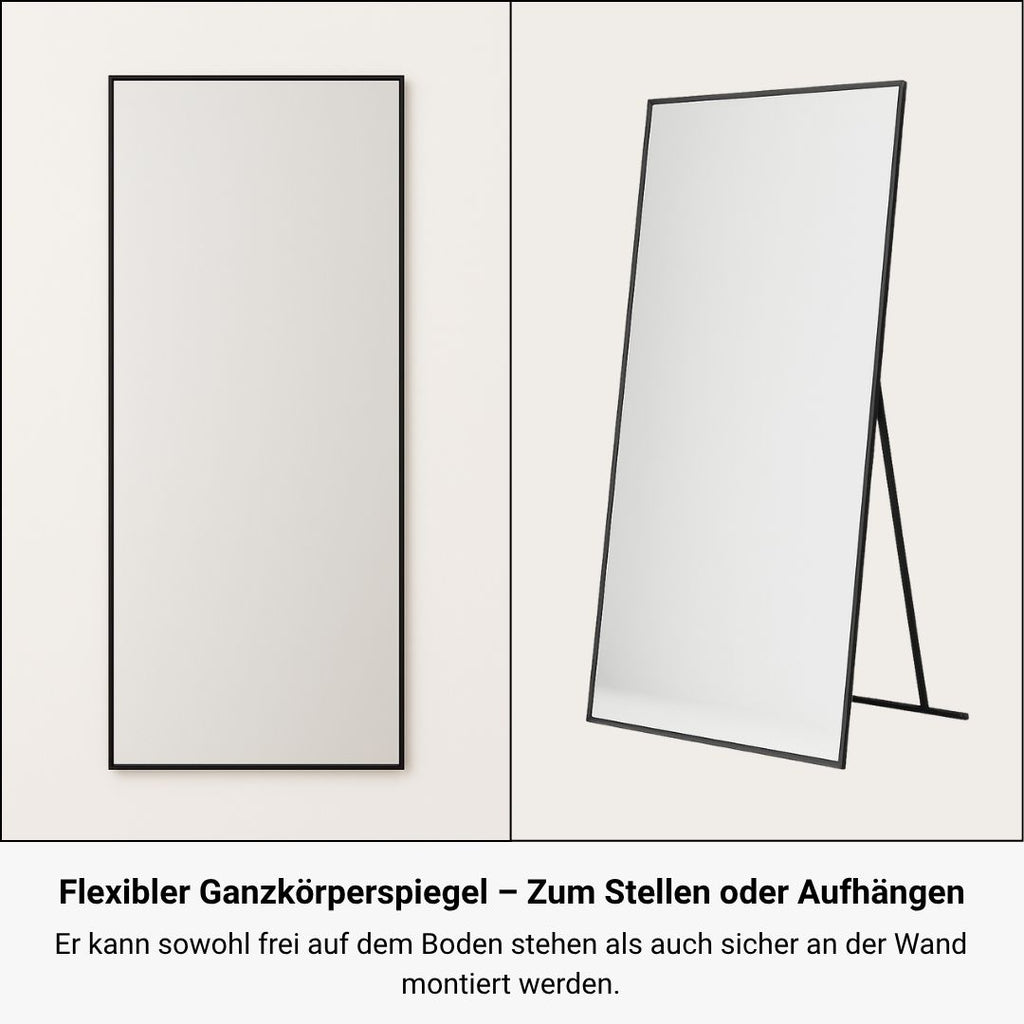RECHTECK STANDSPIEGEL IN 2 FARBEN | 180×80 CM