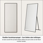 RECHTECK STANDSPIEGEL IN 2 FARBEN | 180×80 CM