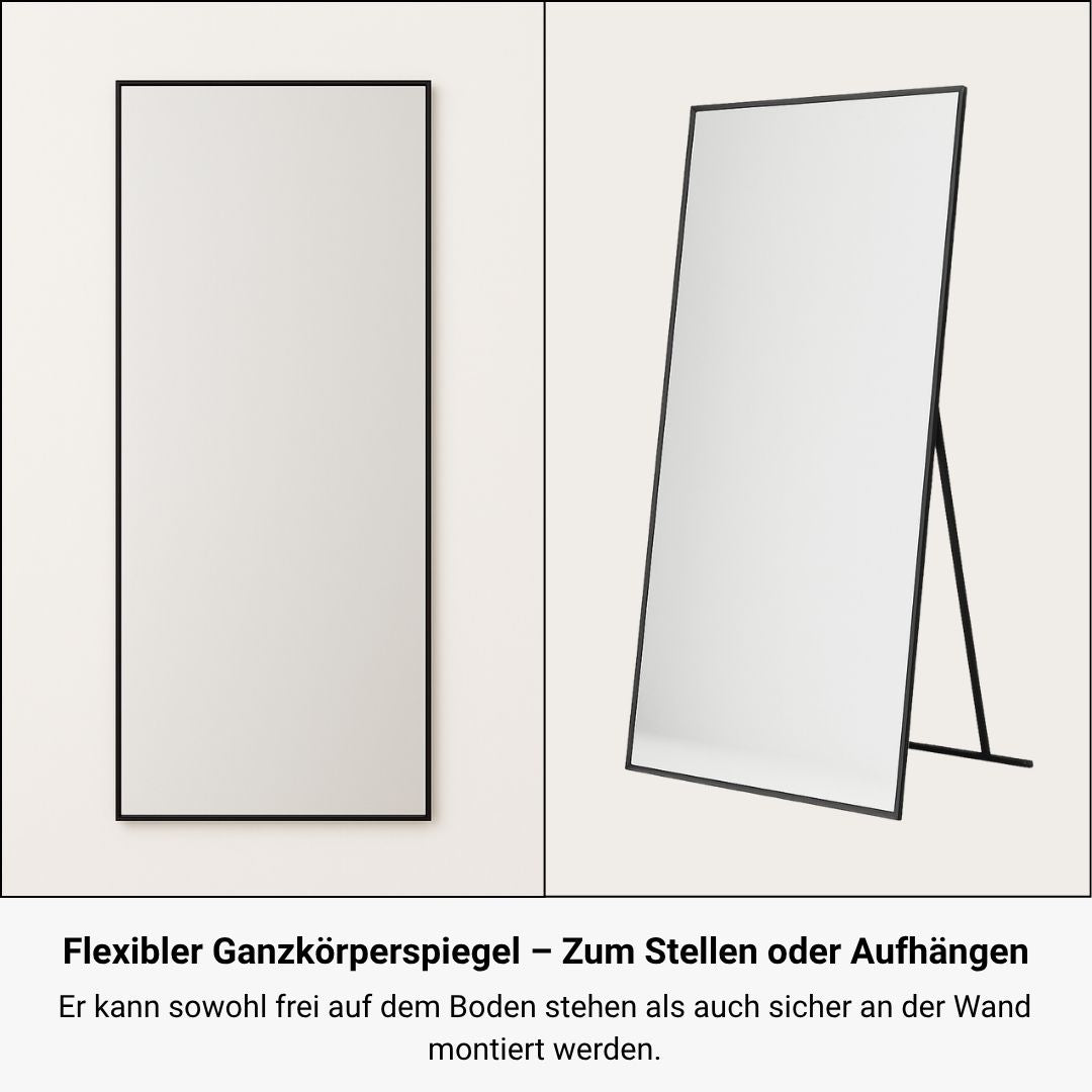 RECHTECK STANDSPIEGEL IN 2 FARBEN | 180×80 CM