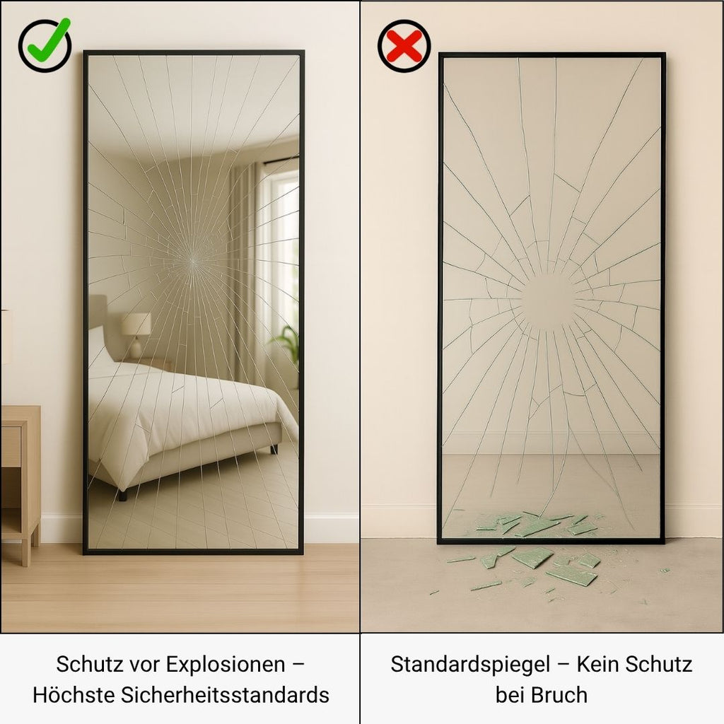 RECHTECK STANDSPIEGEL IN 2 FARBEN | 180×80 CM