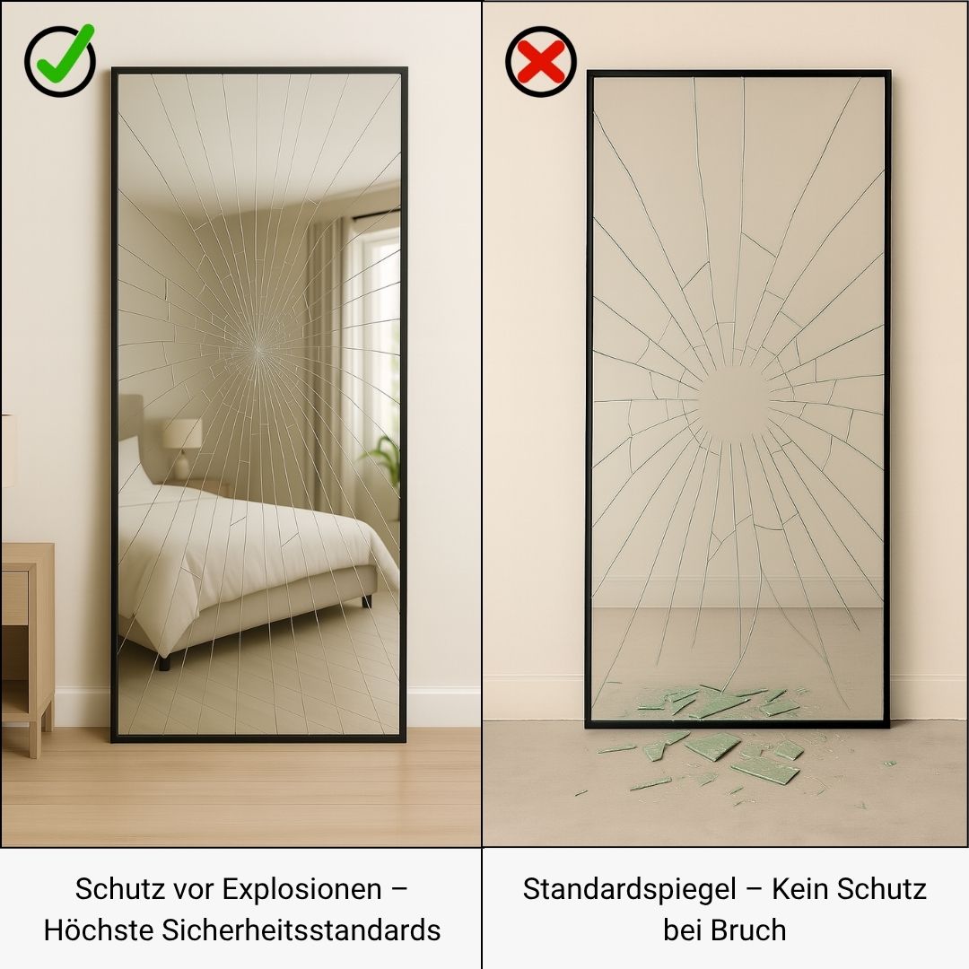 RECHTECK STANDSPIEGEL IN 2 FARBEN | 180×80 CM
