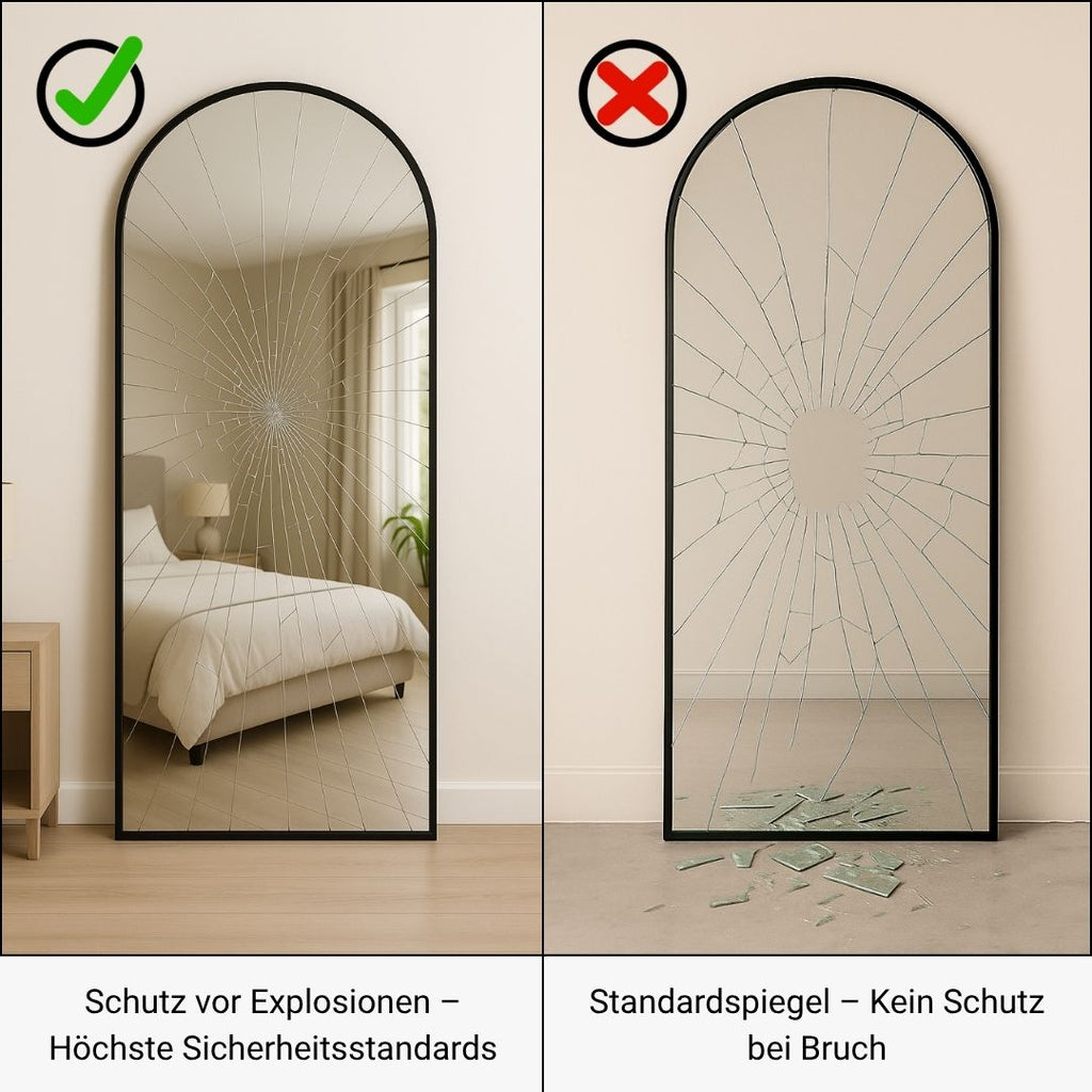 OVALER STANDSPIEGEL IN 3 FARBEN | 180×100 CM