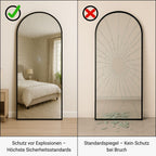 OVALER STANDSPIEGEL IN 3 FARBEN | 180×100 CM